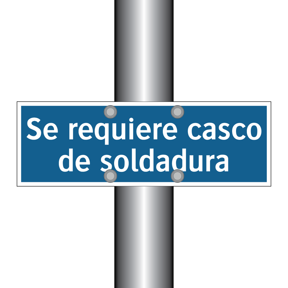 Se requiere casco de soldadura