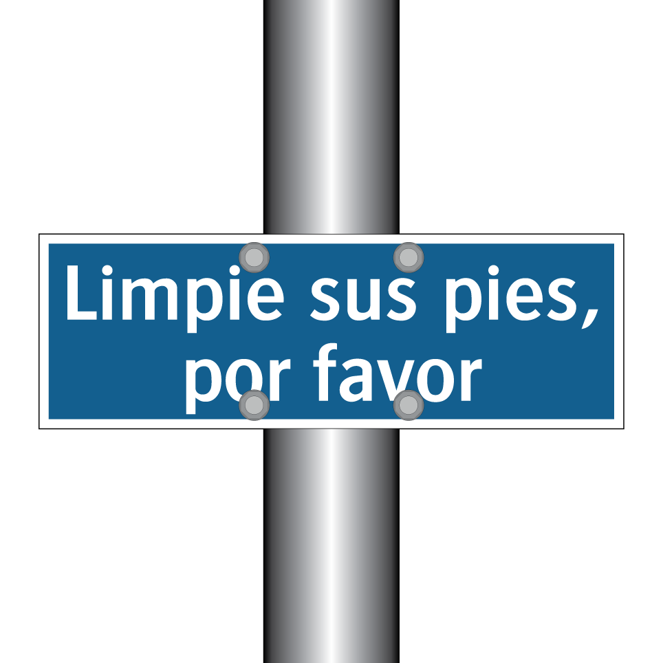 Limpie sus pies, por favor