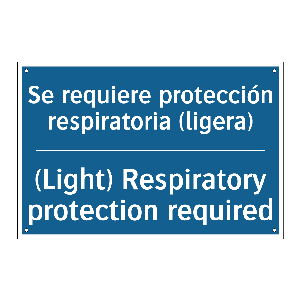 Se requiere protección respiratoria  /.../ - (Light) Respiratory protection  /.../