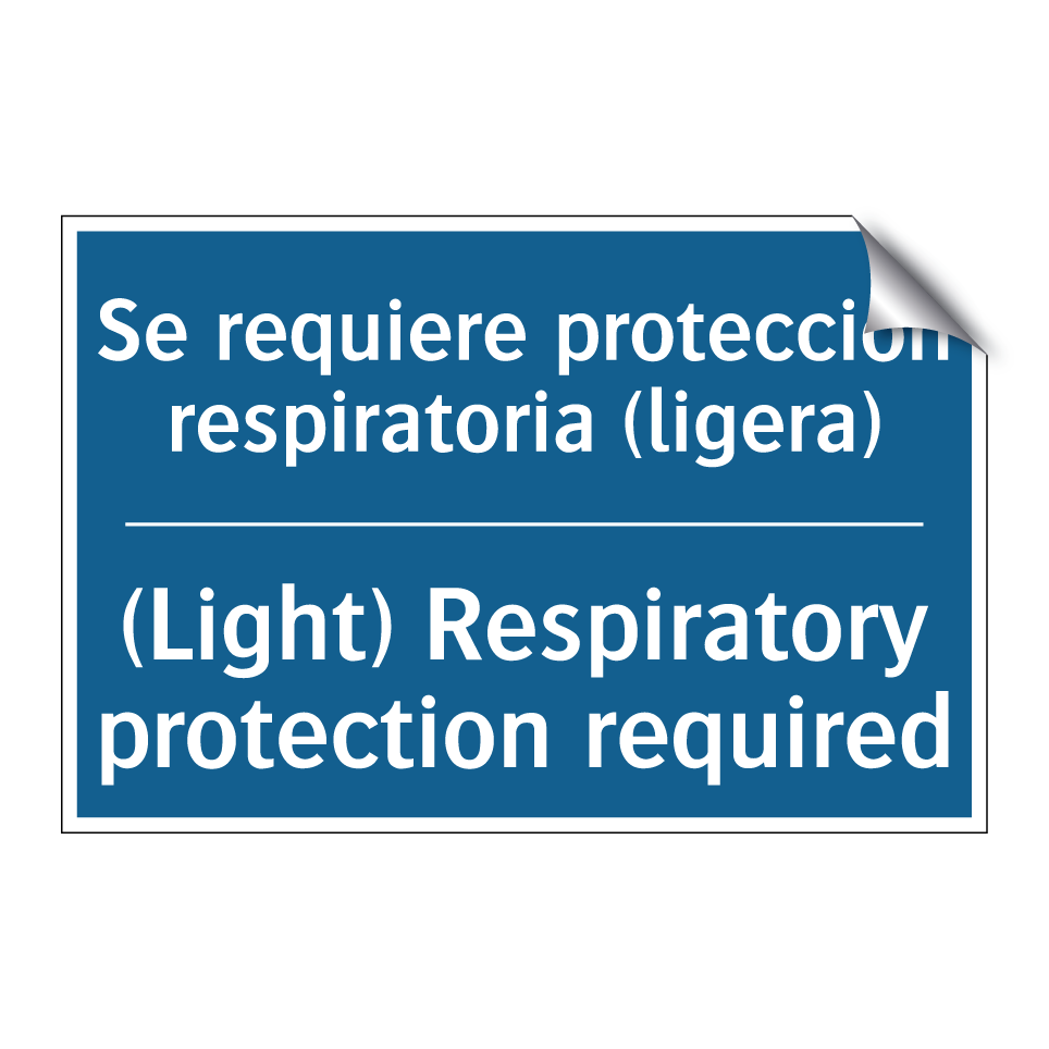 Se requiere protección respiratoria  /.../ - (Light) Respiratory protection  /.../