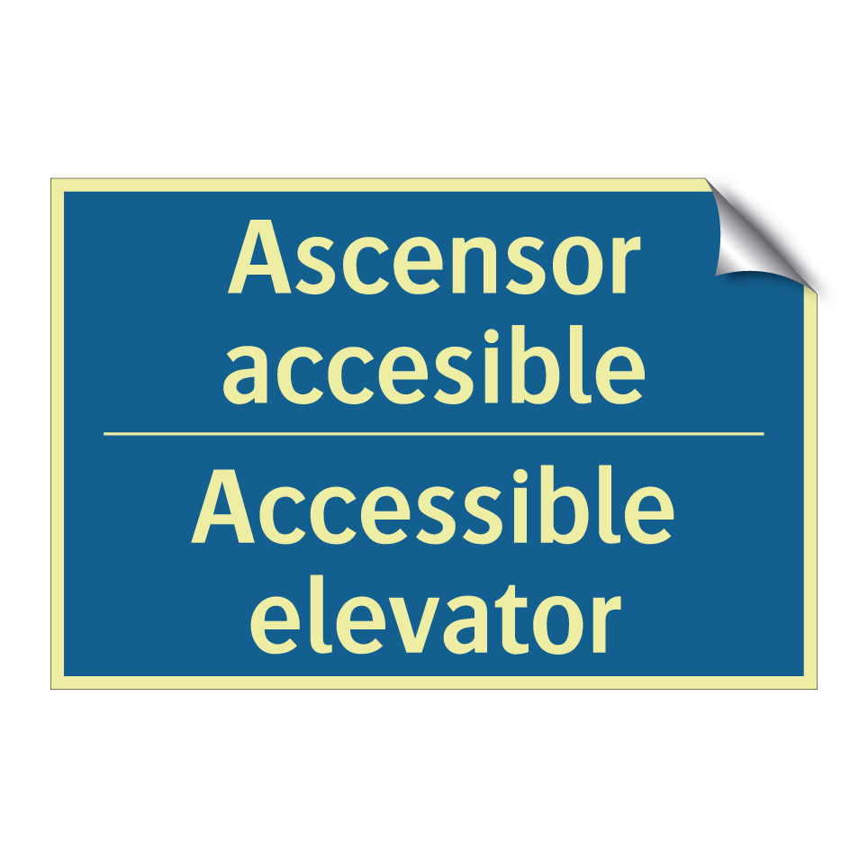 Ascensor accesible - Accessible elevator