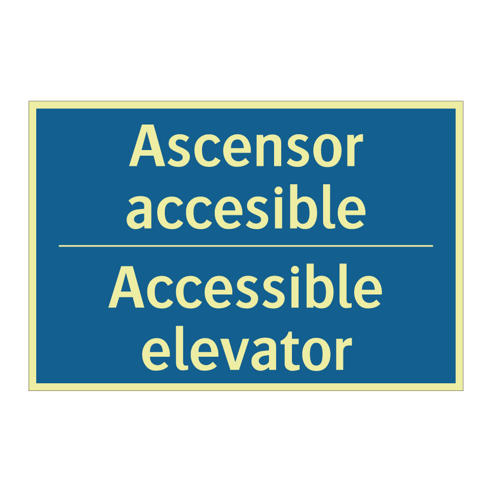 Ascensor accesible - Accessible elevator