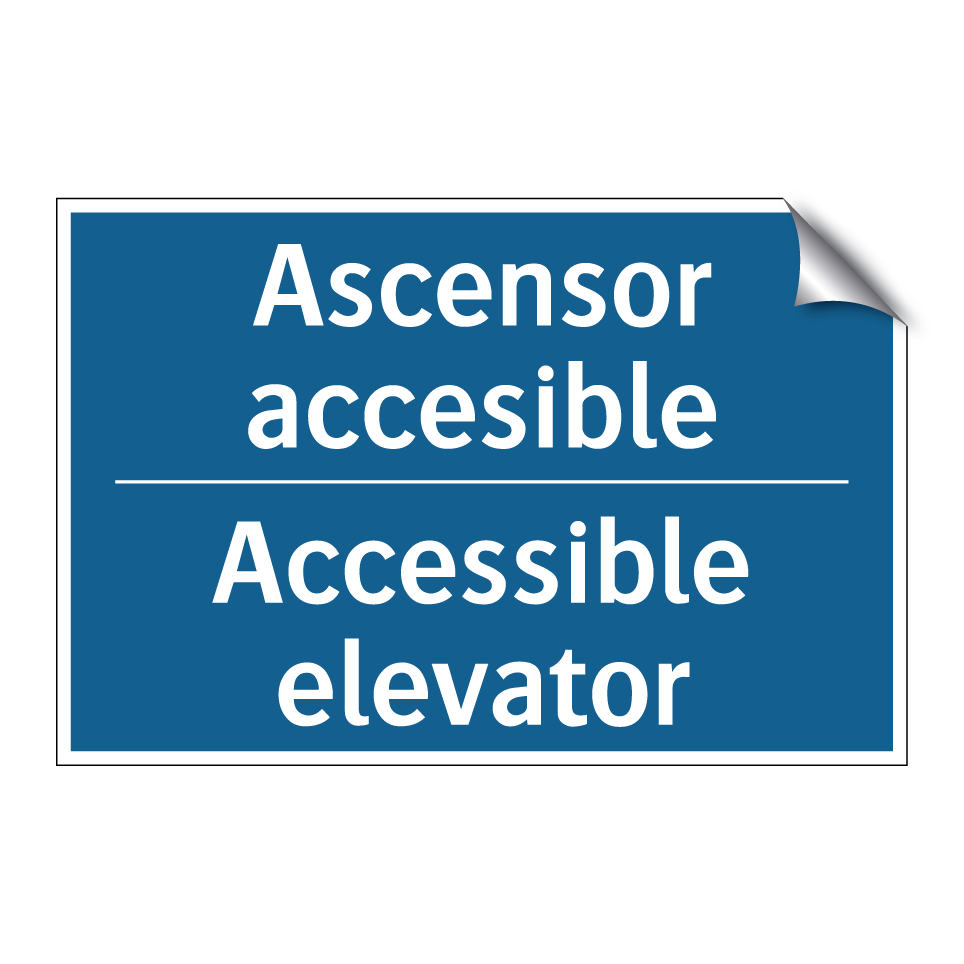 Ascensor accesible - Accessible elevator