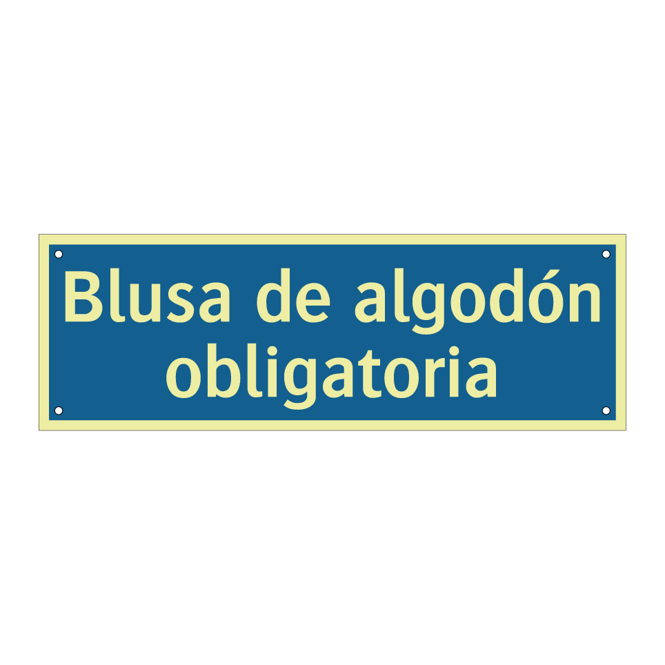 Blusa de algodón obligatoria