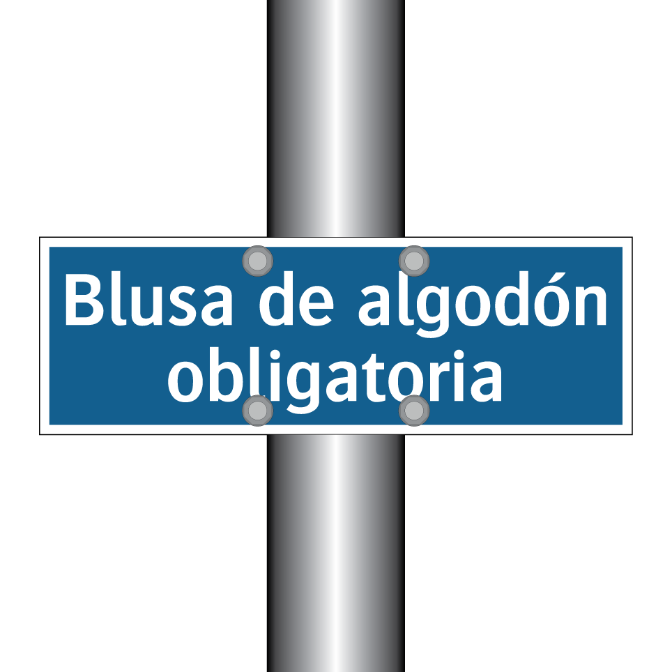 Blusa de algodón obligatoria
