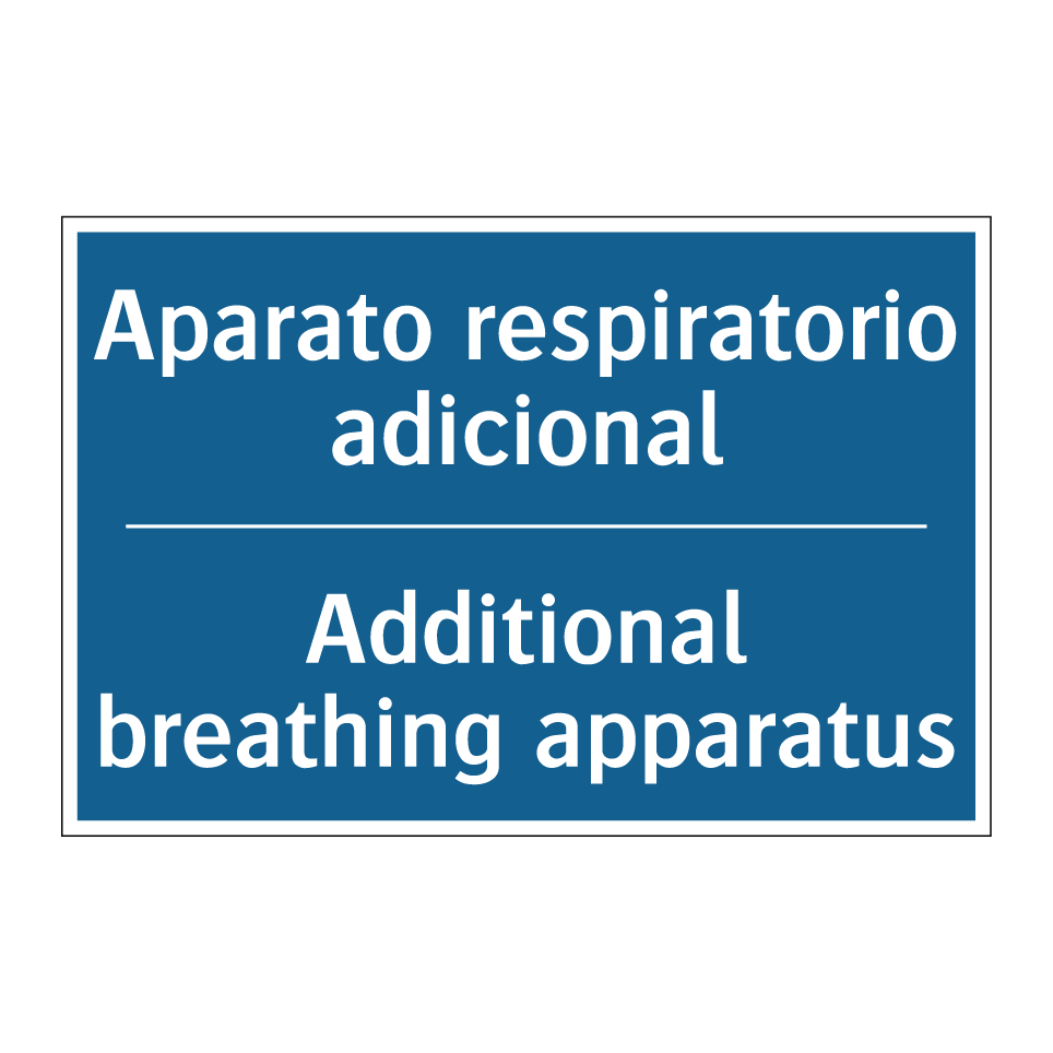 Aparato respiratorio adicional - Additional breathing apparatus