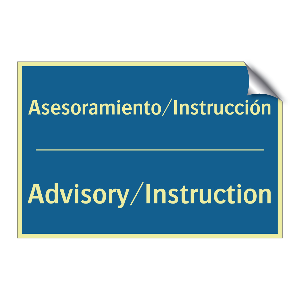 Asesoramiento/Instrucción - Advisory/Instruction