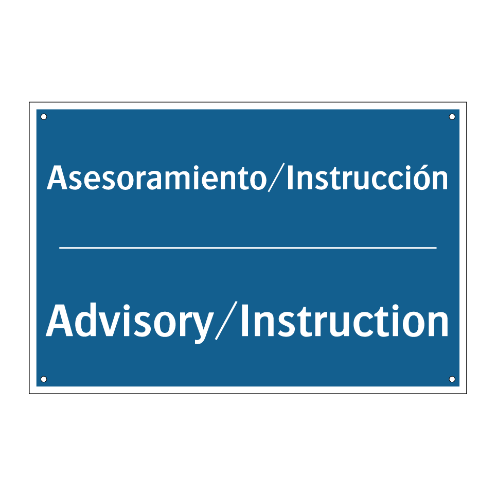 Asesoramiento/Instrucción - Advisory/Instruction