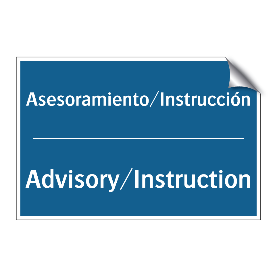 Asesoramiento/Instrucción - Advisory/Instruction
