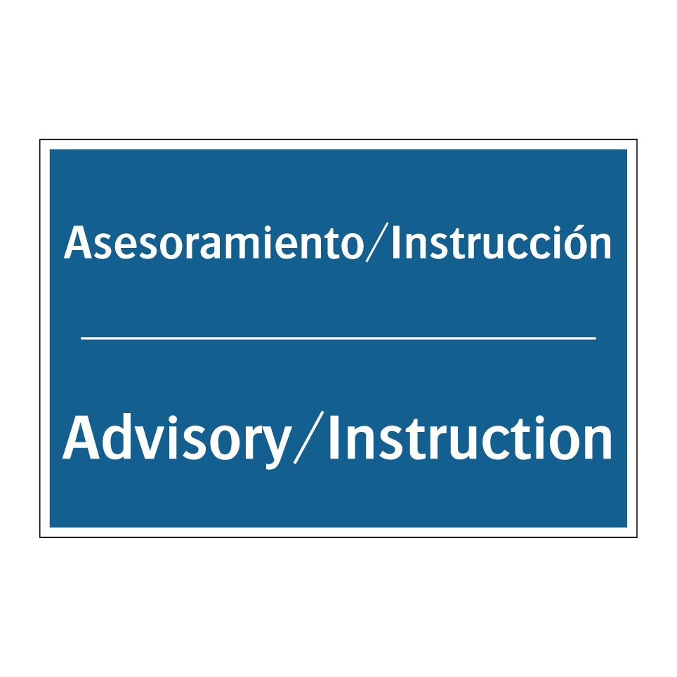 Asesoramiento/Instrucción - Advisory/Instruction