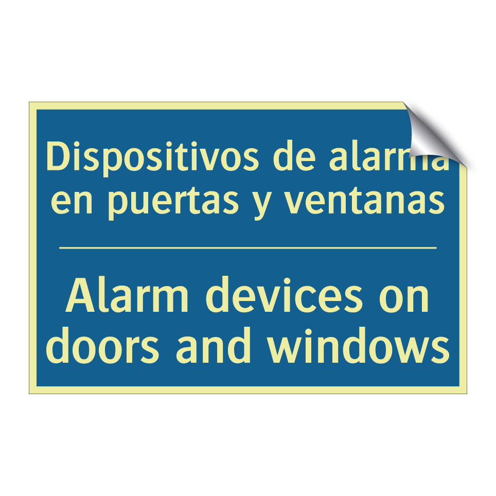 Dispositivos de alarma en puertas  /.../ - Alarm devices on doors and windows /.../