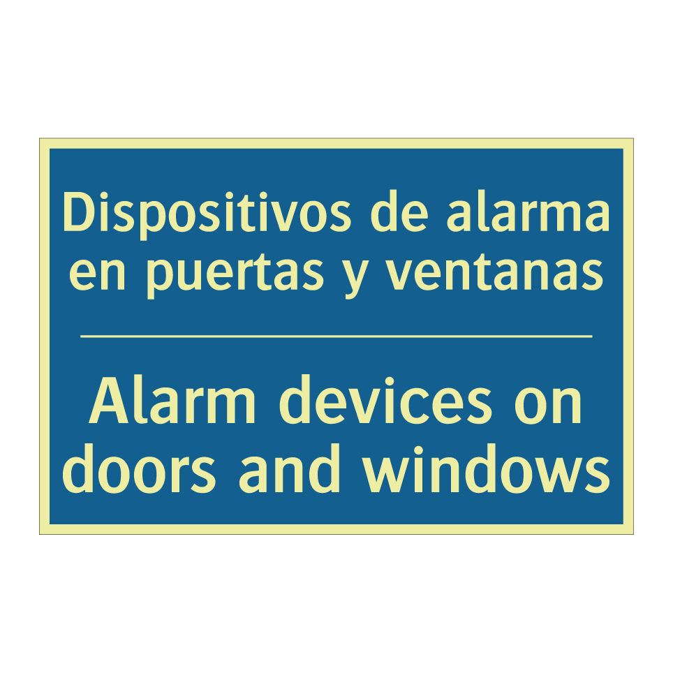 Dispositivos de alarma en puertas  /.../ - Alarm devices on doors and windows /.../