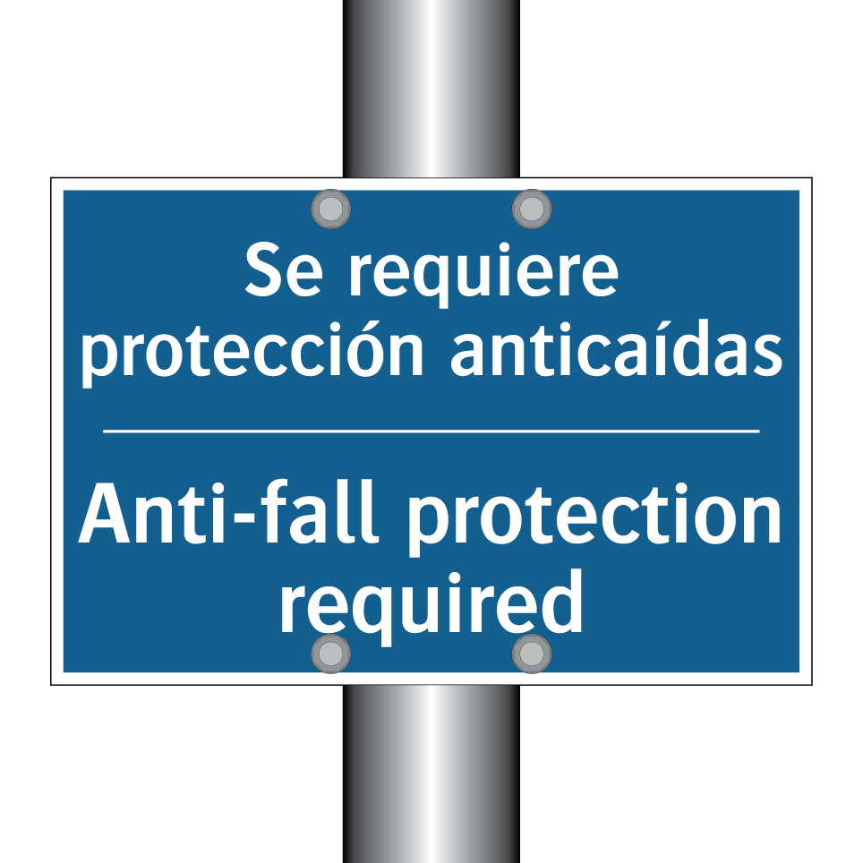 Se requiere protección anticaídas /.../ - Anti-fall protection required