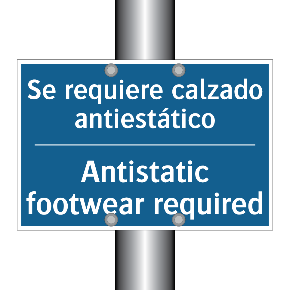 Se requiere calzado antiestático /.../ - Antistatic footwear required