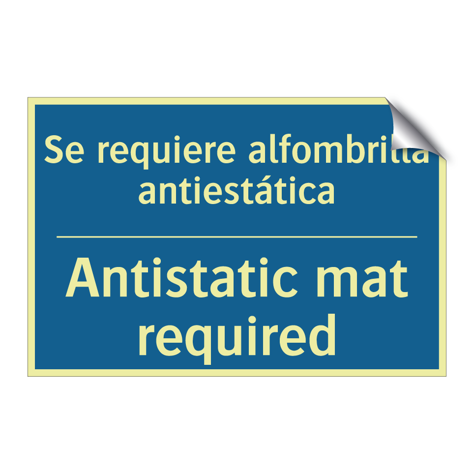 Se requiere alfombrilla antiestática /.../ - Antistatic mat required