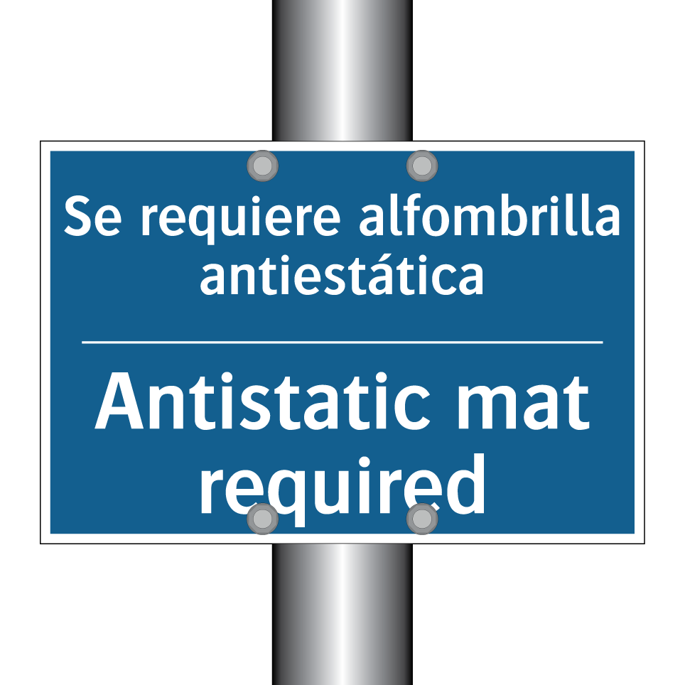 Se requiere alfombrilla antiestática /.../ - Antistatic mat required