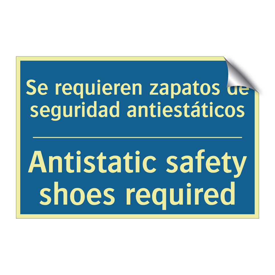 Se requieren zapatos de seguridad  /.../ - Antistatic safety shoes required /.../