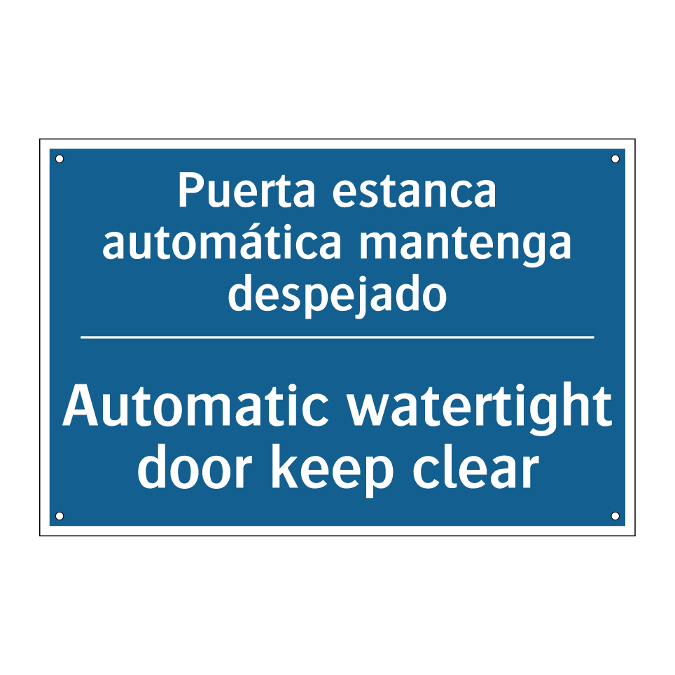 Puerta estanca automática mantenga  /.../ - Automatic watertight door keep  /.../