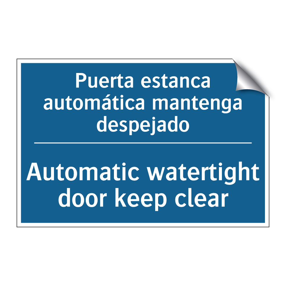 Puerta estanca automática mantenga  /.../ - Automatic watertight door keep  /.../