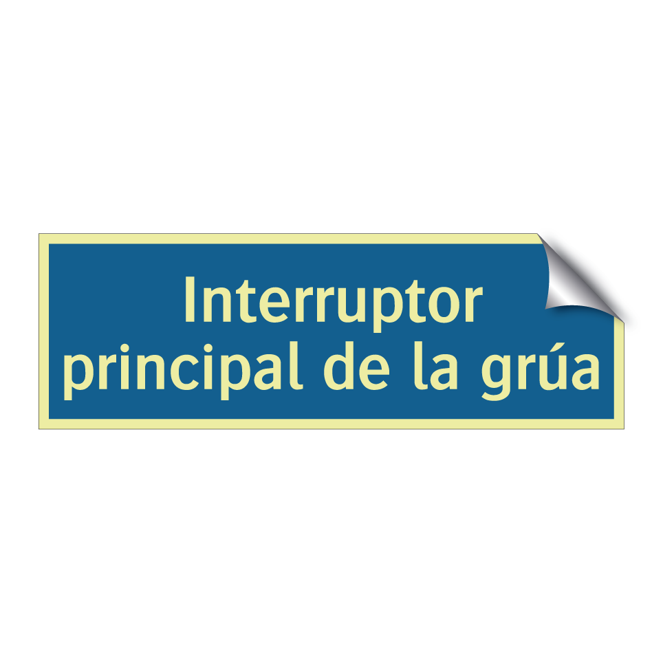 Interruptor principal de la grúa