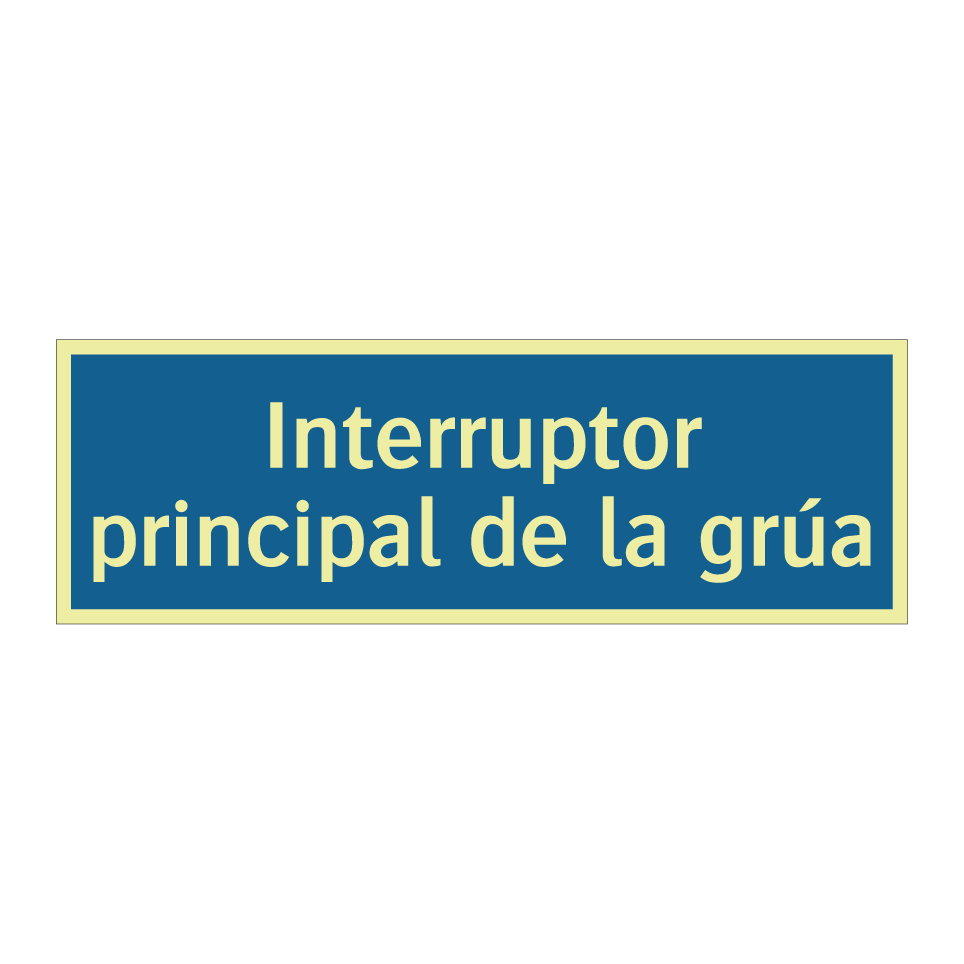 Interruptor principal de la grúa