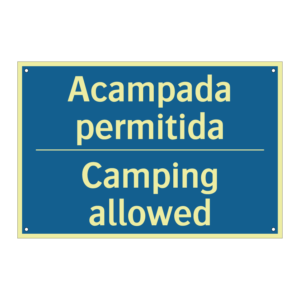 Acampada permitida - Camping allowed