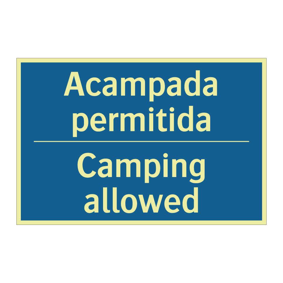 Acampada permitida - Camping allowed