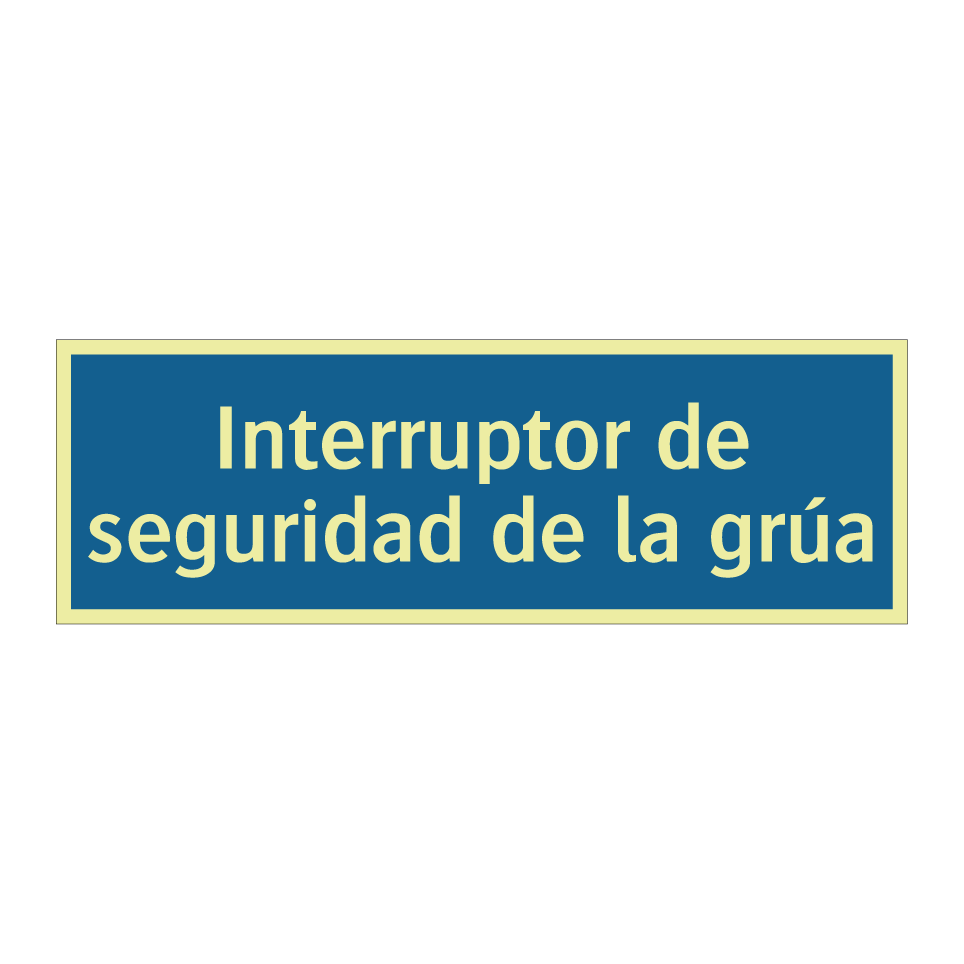 Interruptor de seguridad de la grúa