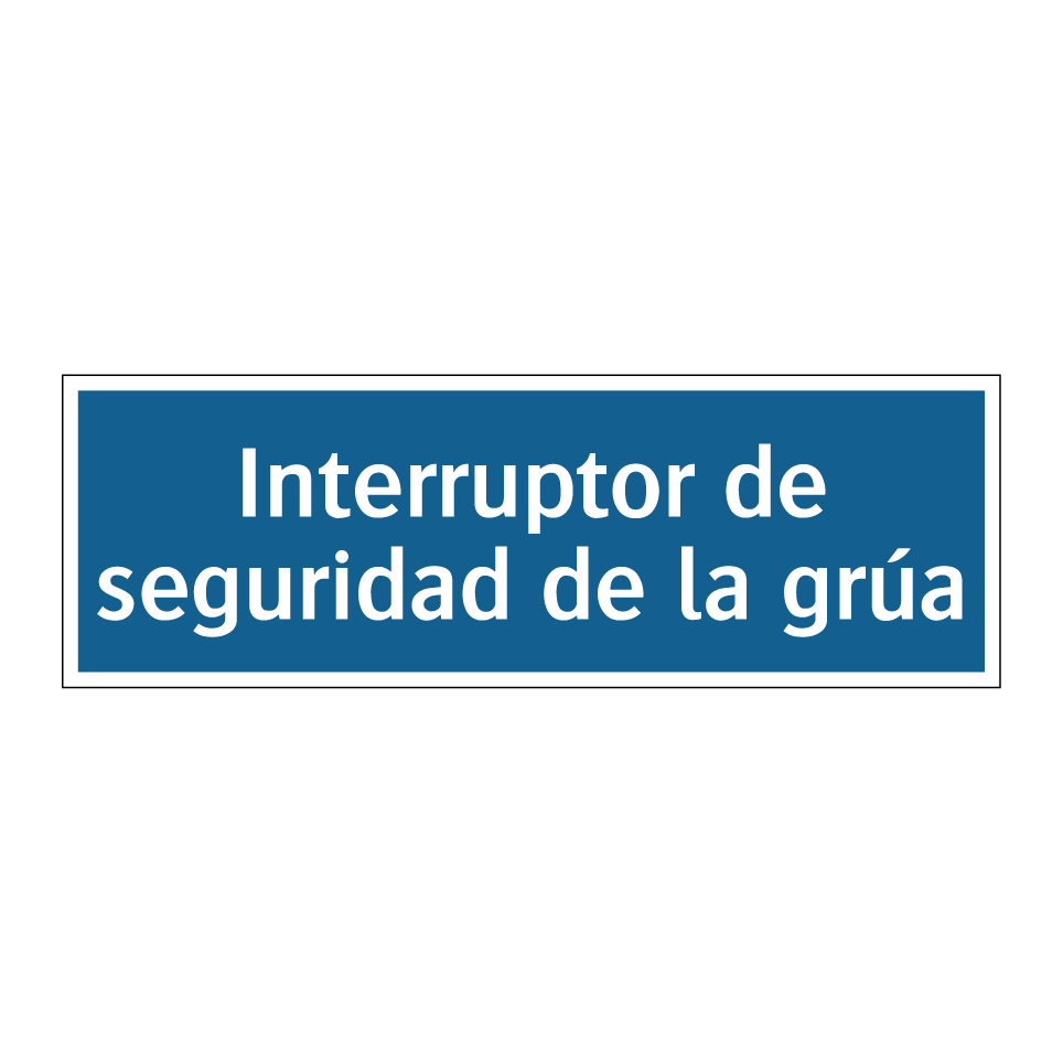 Interruptor de seguridad de la grúa