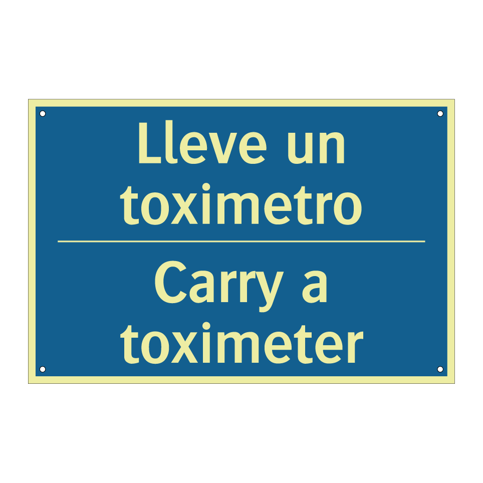 Lleve un toximetro - Carry a toximeter