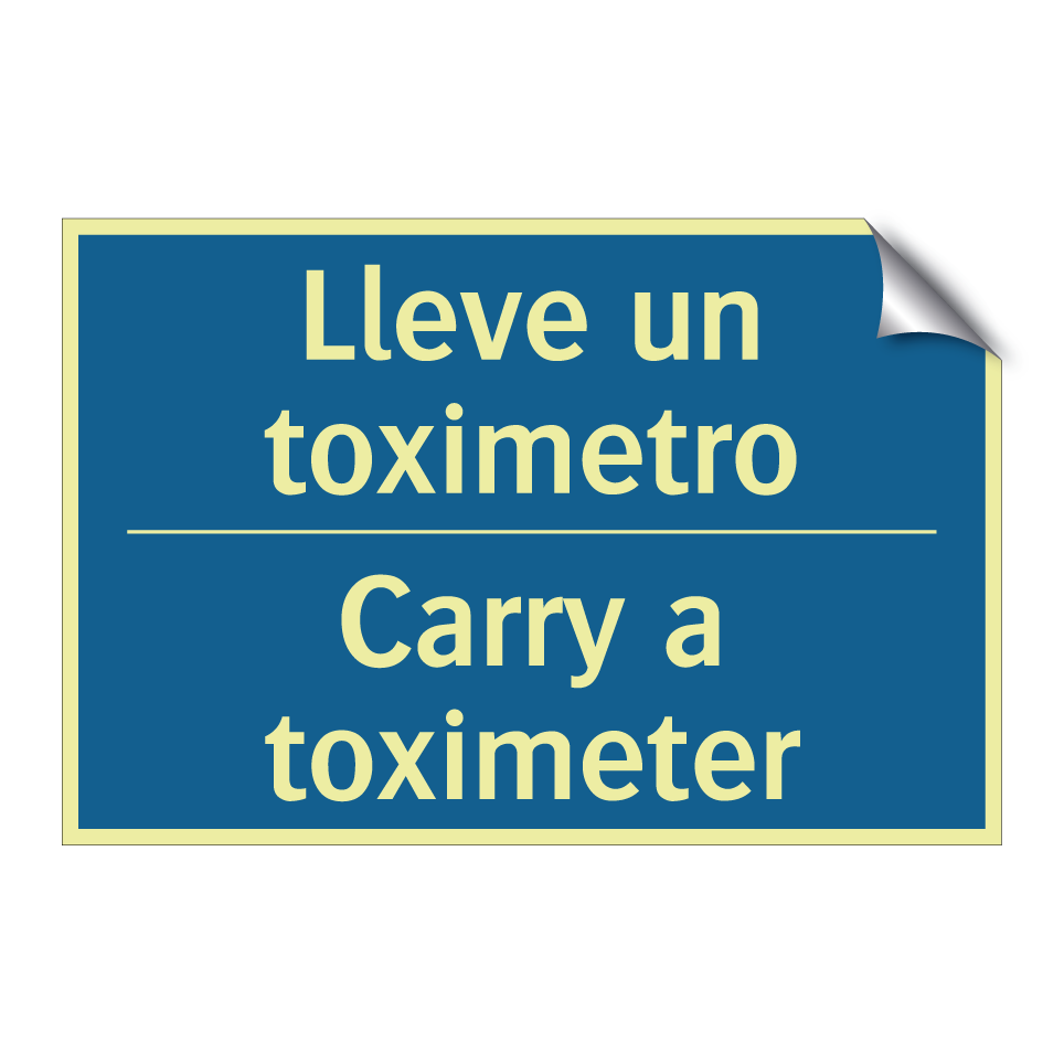 Lleve un toximetro - Carry a toximeter