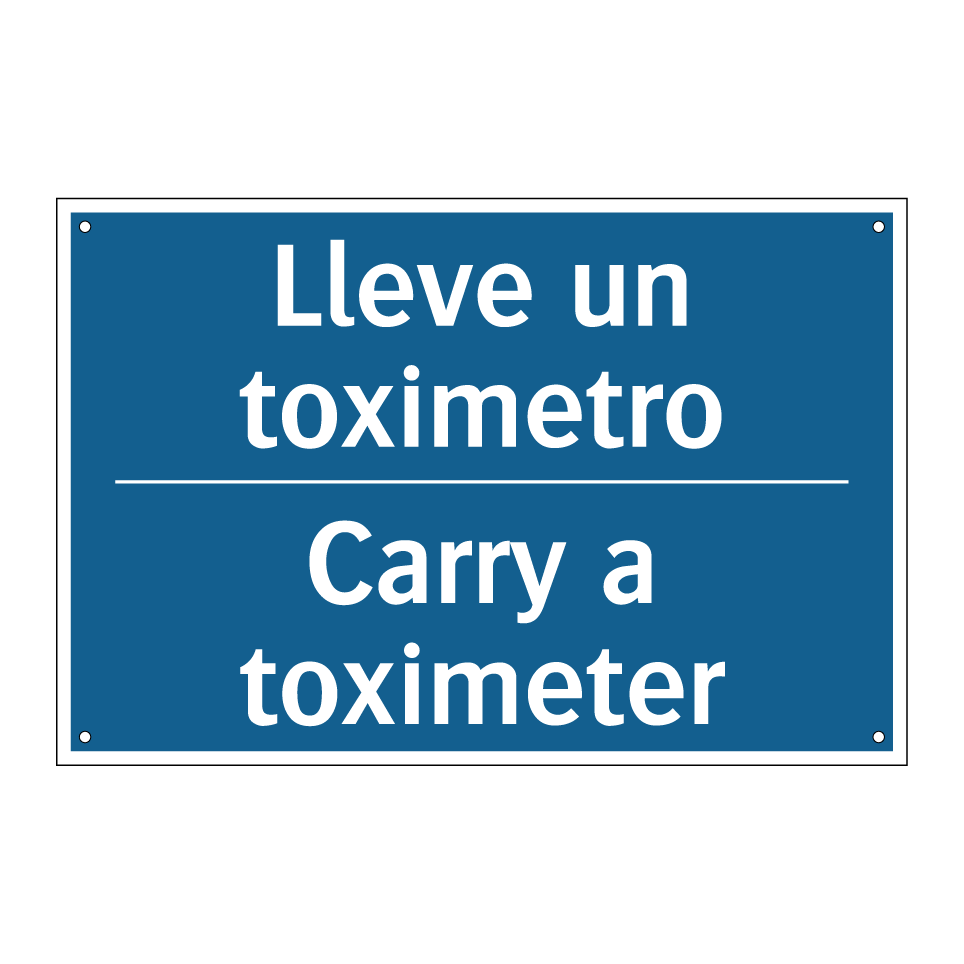 Lleve un toximetro - Carry a toximeter