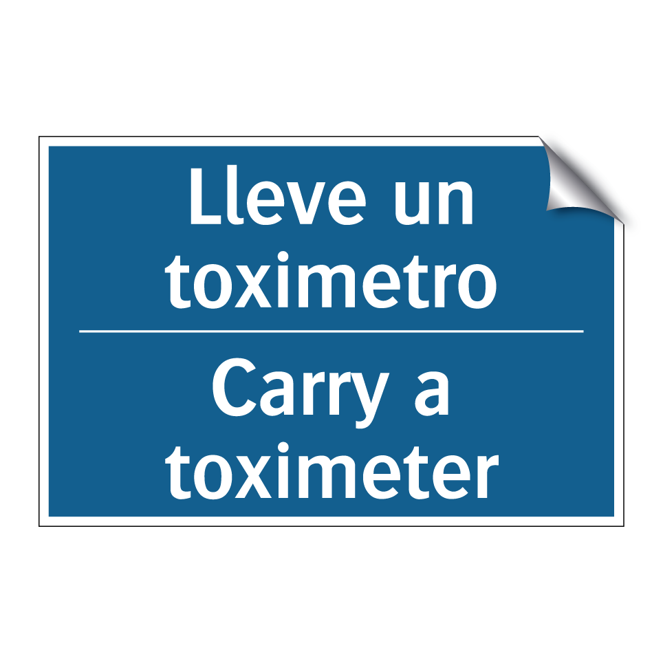 Lleve un toximetro - Carry a toximeter
