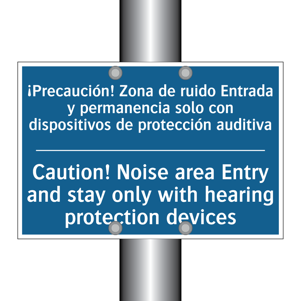 ¡Precaución! Zona de ruido Entrada  /.../ - Caution! Noise area Entry and  /.../
