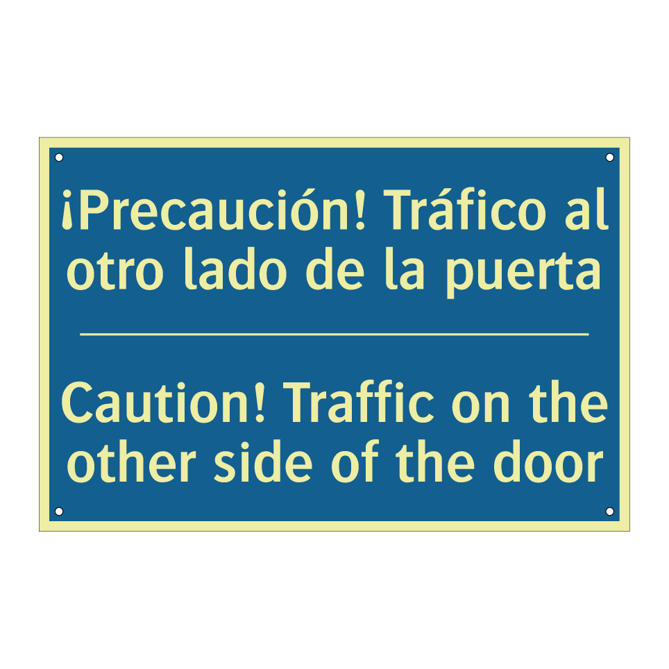 ¡Precaución! Tráfico al otro lado  /.../ - Caution! Traffic on the other  /.../