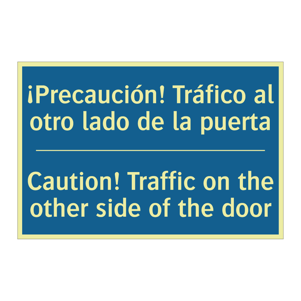 ¡Precaución! Tráfico al otro lado  /.../ - Caution! Traffic on the other  /.../
