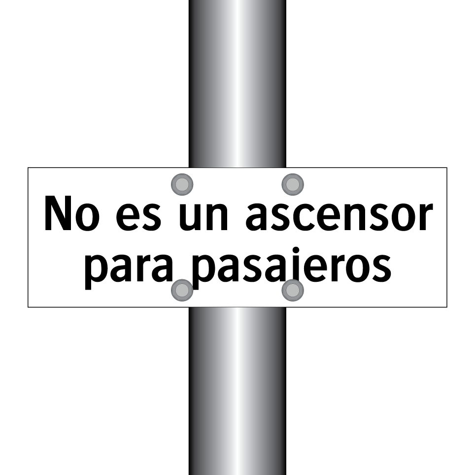 No es un ascensor para pasajeros