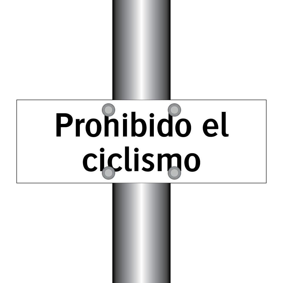 Prohibido el ciclismo