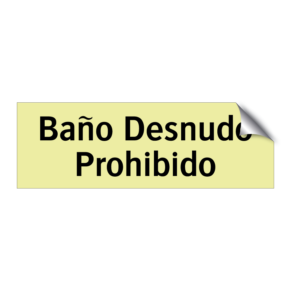 Baño Desnudo Prohibido