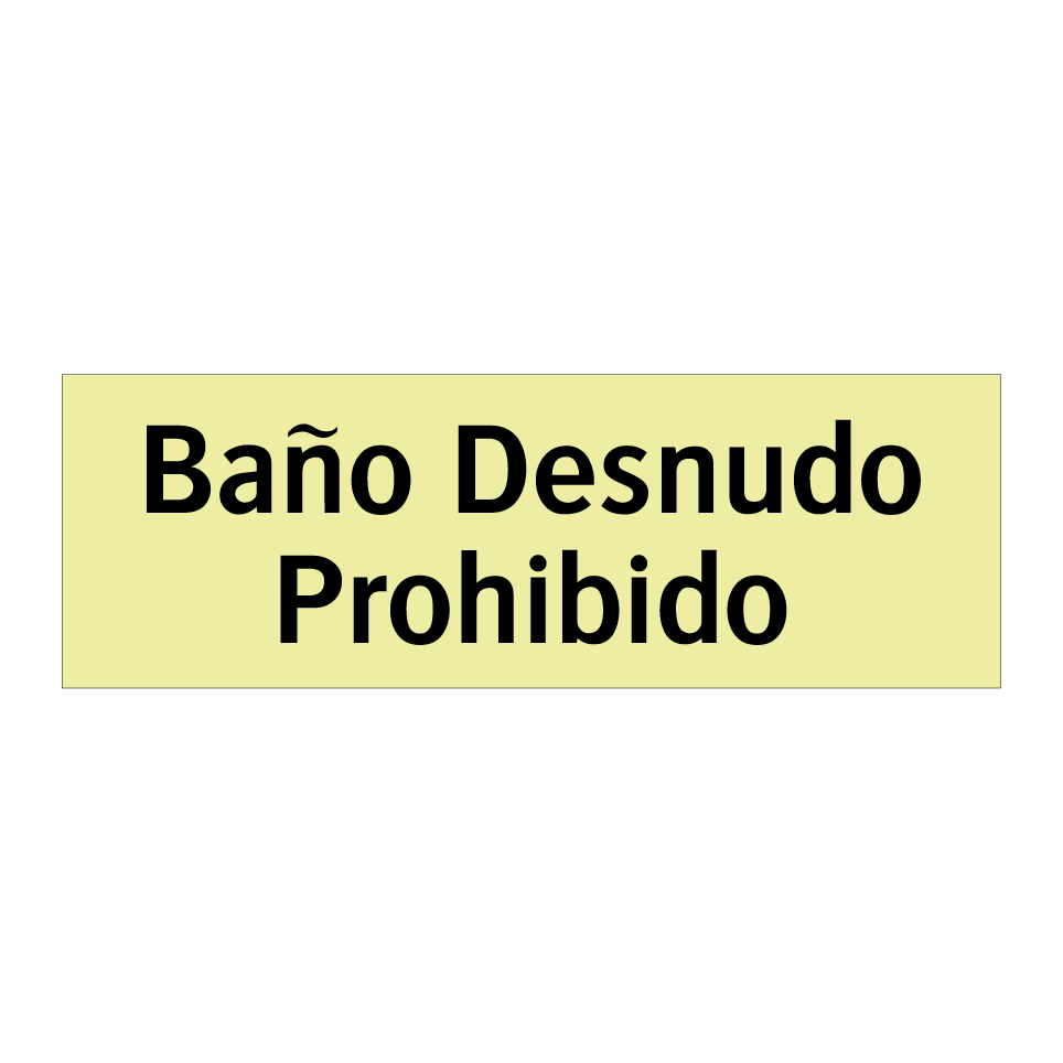 Baño Desnudo Prohibido