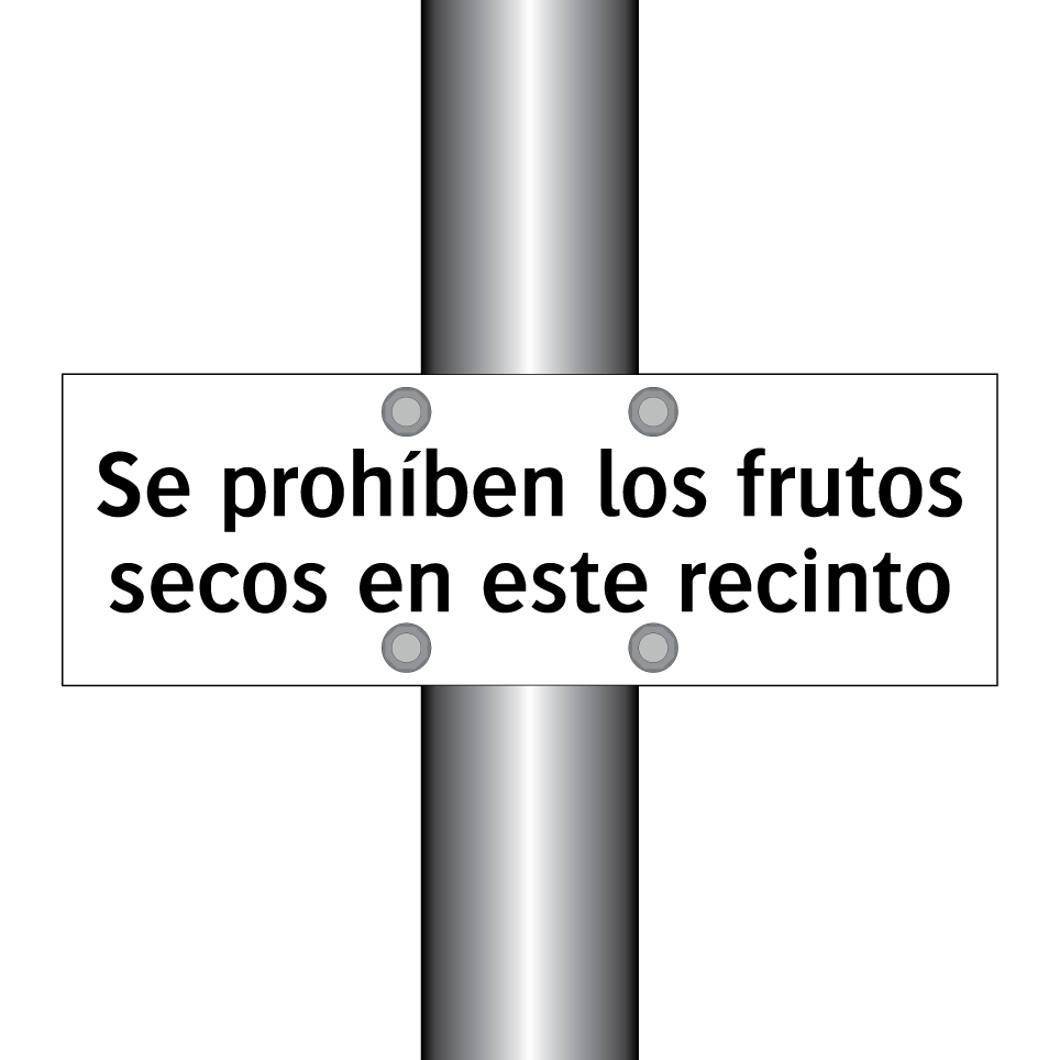 Se prohíben los frutos secos en este recinto