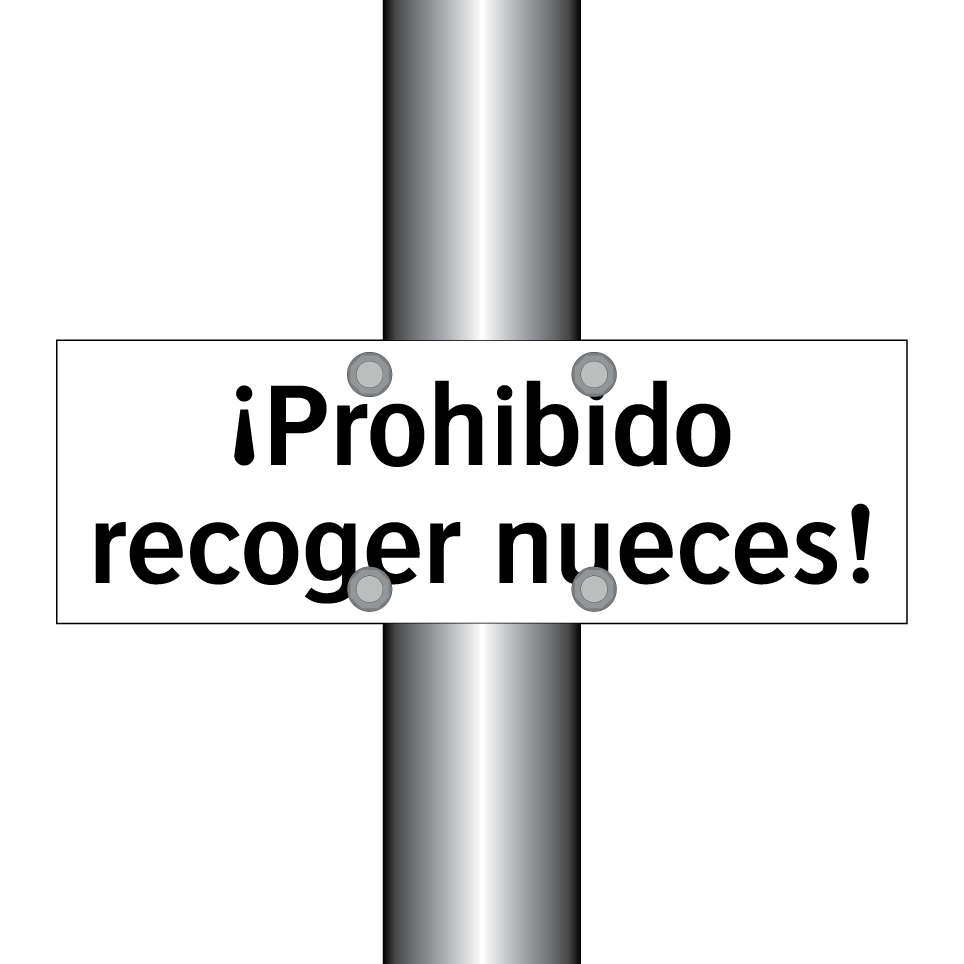 ¡Prohibido recoger nueces!