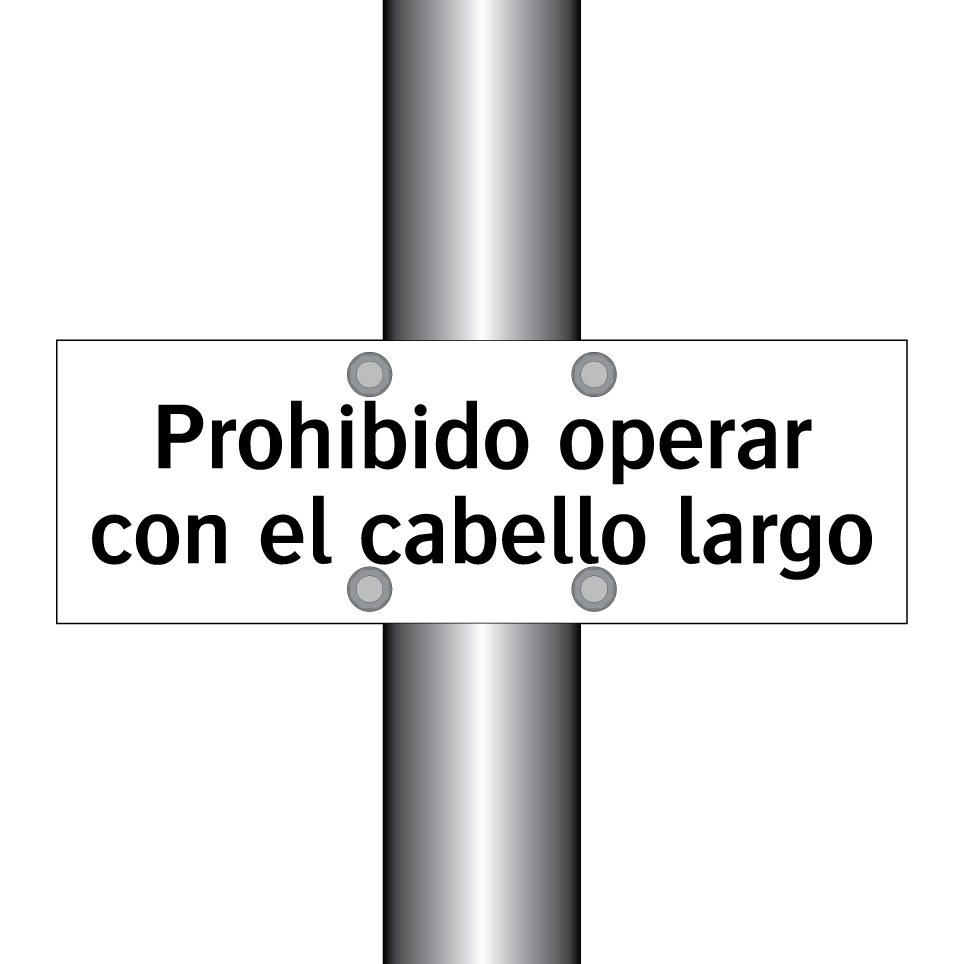 Prohibido operar con el cabello largo