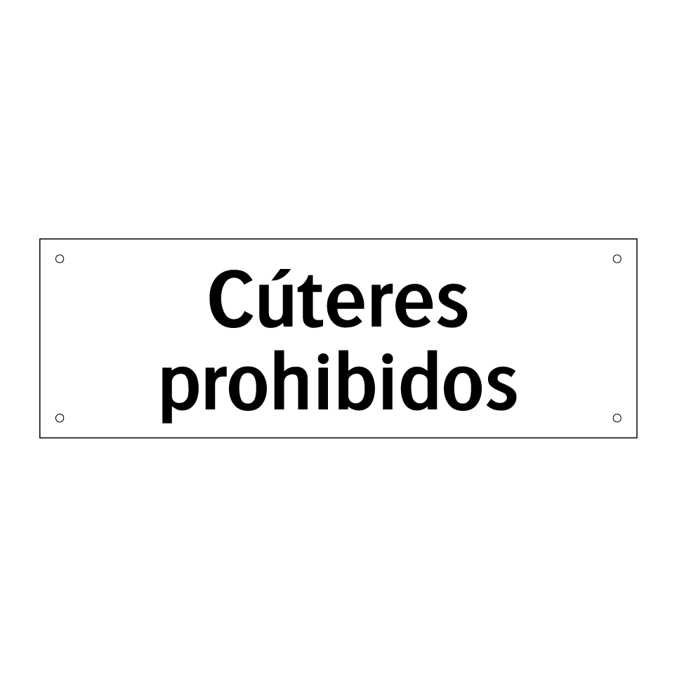 Cúteres prohibidos