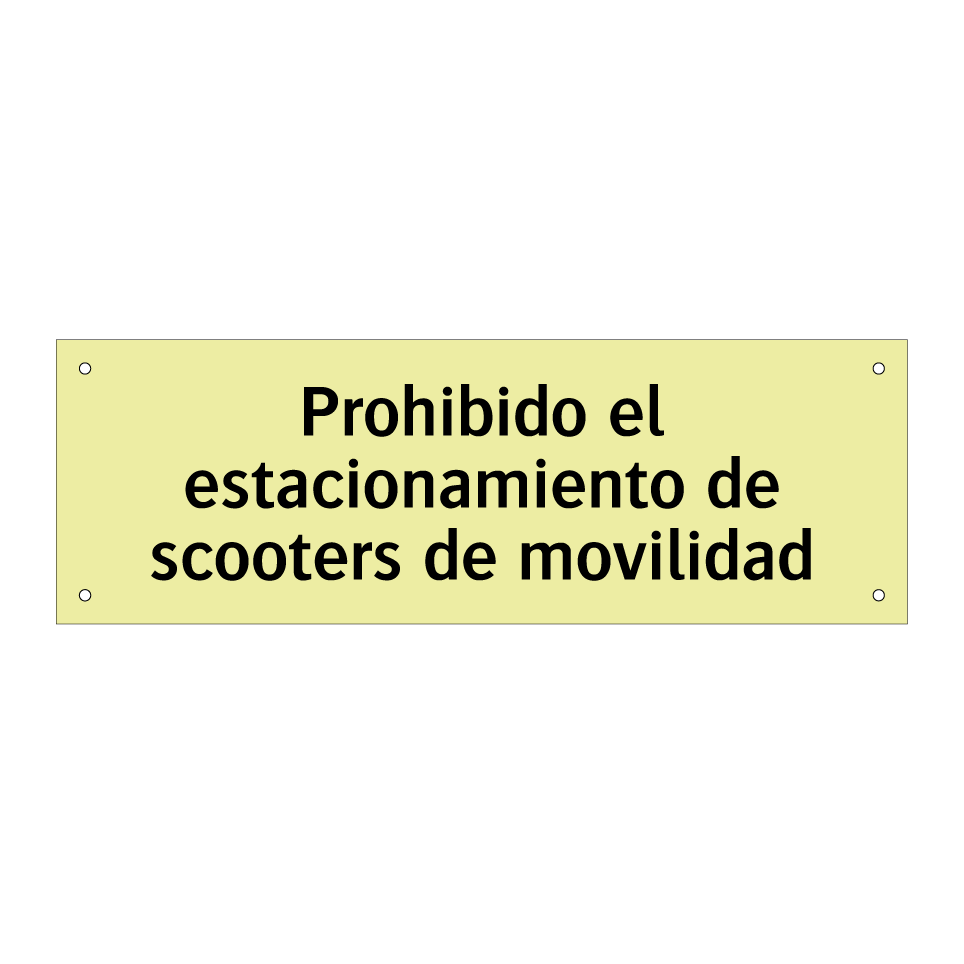 Prohibido el estacionamiento de scooters de movilidad