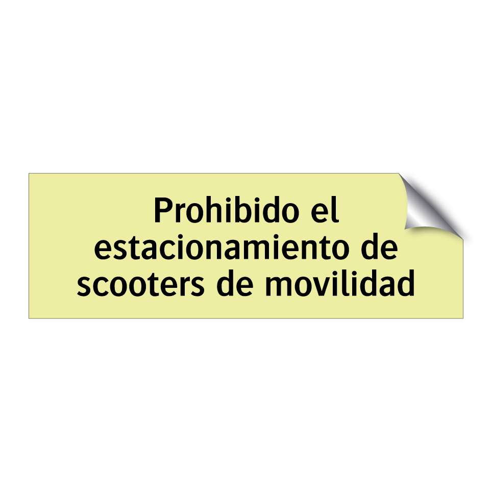 Prohibido el estacionamiento de scooters de movilidad