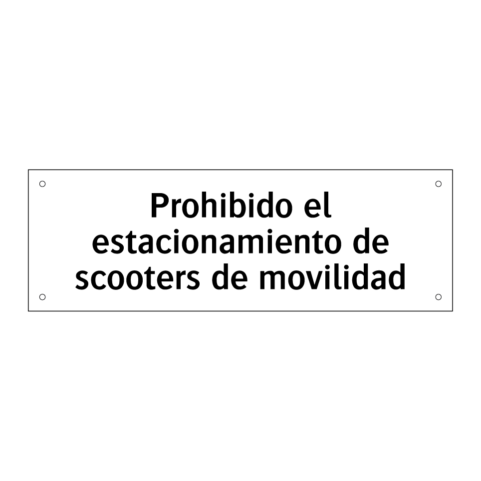 Prohibido el estacionamiento de scooters de movilidad