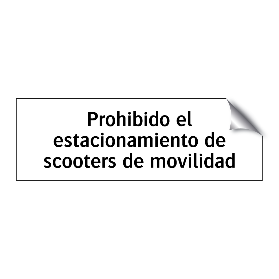 Prohibido el estacionamiento de scooters de movilidad
