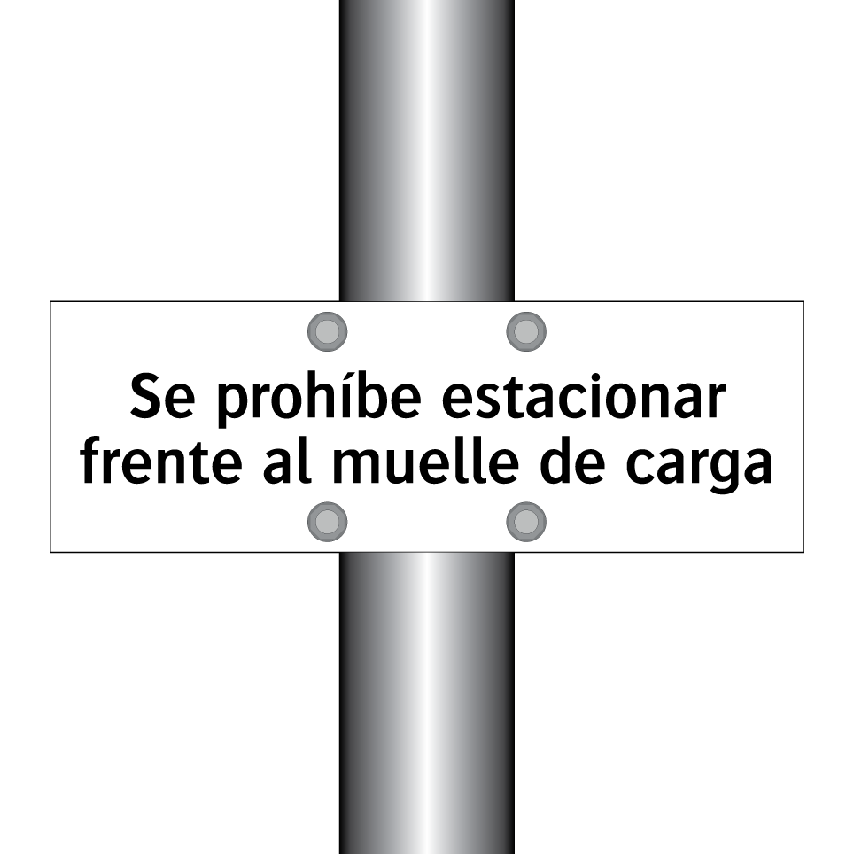 Se prohíbe estacionar frente al muelle de carga