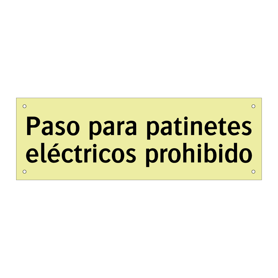 Paso para patinetes eléctricos prohibido